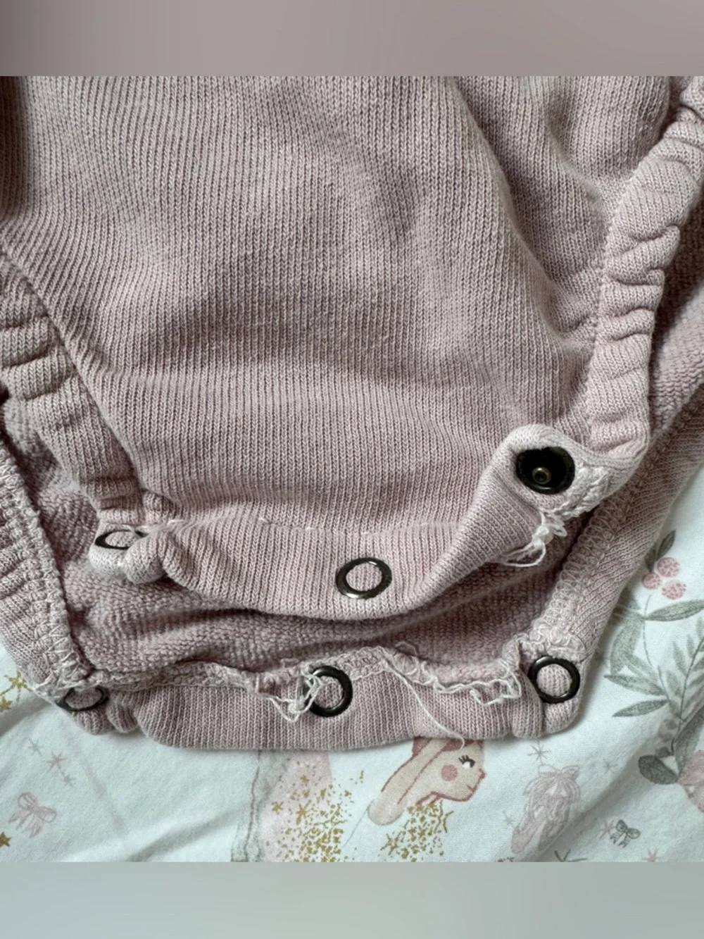 Tocoto Vintage Toddler Girl 18M Pink Neutral Designer Hoodie Romper Ears